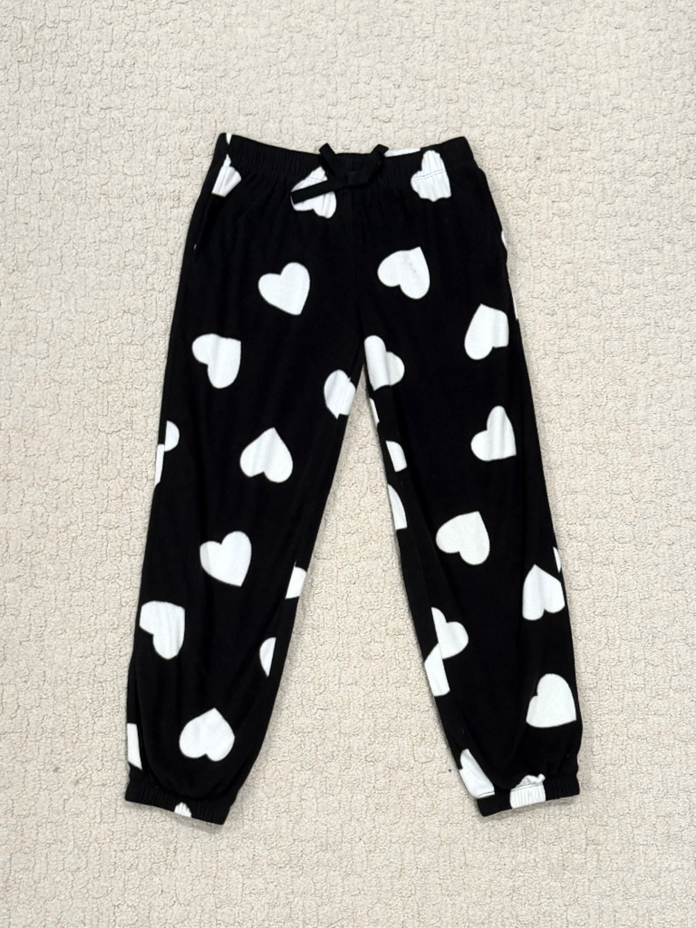 Old Navy Heart Fleece Jogger Pants Size Medium (8)